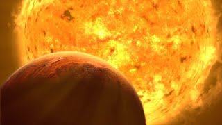 Artist’s animation of the Sun becoming a red giant