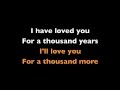 A Thousand Years - Karaoke - Christina Perri -Instrumental