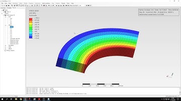 PrePoMax (CalculiX FEA) - Tutorial 12 - Creep of a thick cylinder (Keyword Editor)