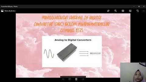 Praktikum ADC (Analog to Digital Converter) dalam Mikrokontroller Atmega 8535