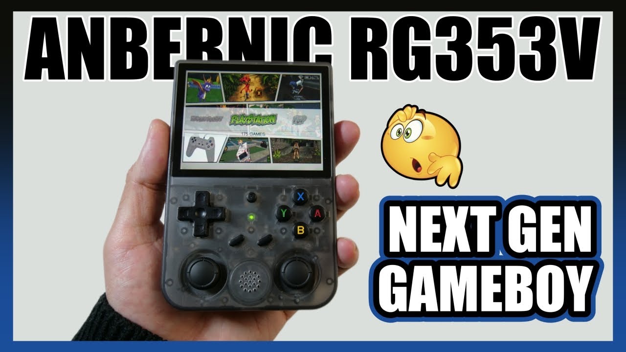 RG353V Retro Handheld Game with Dual OS Android 11 and Linux,RG353V with  64G TF Card Pre-Installed 4452 Games Supports 5G WiFi 4.2 Bluetooth Online  Fighting,Streaming and HDMI 