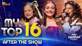 Junior Eurovision 2023 | My Top 16 - AFTER THE SHOW