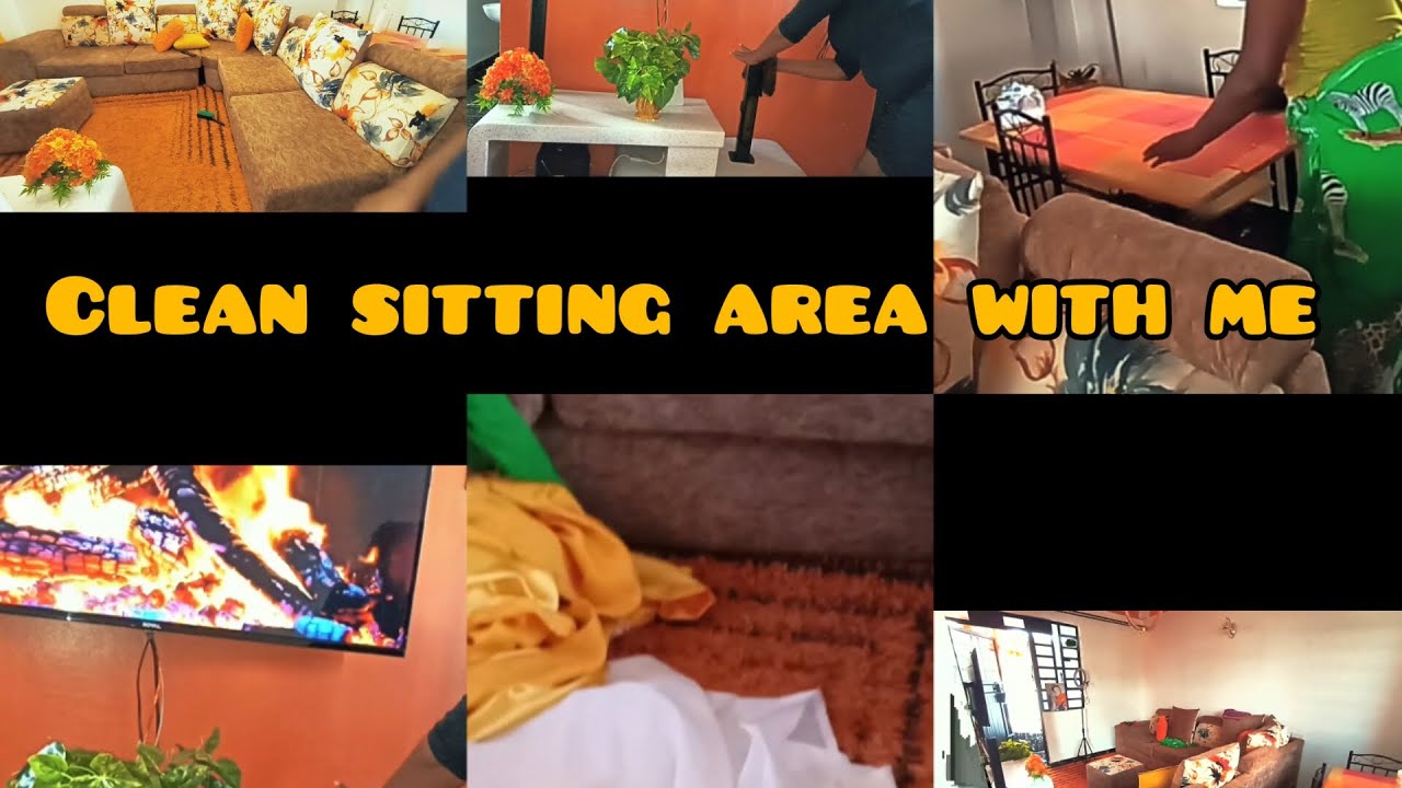 MOTIVATION CLEANING /SITTING AREA CLEANING /CURTAINS/WIDOWS AND DOORS🏡🏡🏡🌧️🌧️🌧️😋