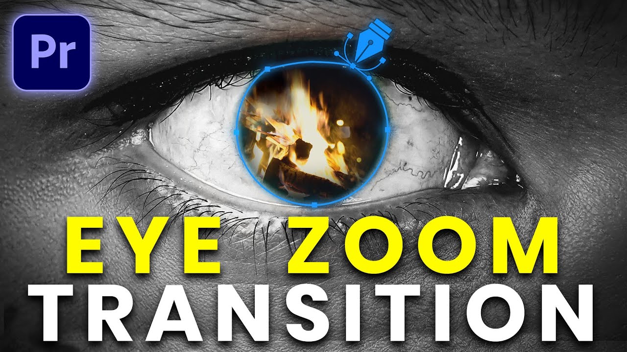 Smooth EYE ZOOM Transition Tutorial in Premiere pro | 
