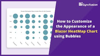 How to Customize the Blazor HeatMap Chart Appearance using Bubbles