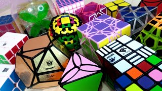 16 RUBIK'S CUBES UNBOXING | Clover Plus, Gear Ball, Golden Dodecahedron and more!