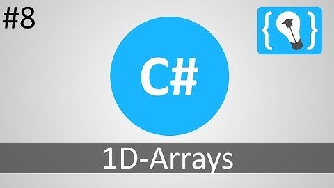 C# Tutorial Deutsch / German [8/20] - 1D Arrays
