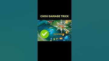 Chou Damage Trick #mlbb #tutorial