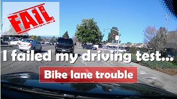 Drive Test FAIL - Bike Lane Critical Error - Official DMV Driving Test