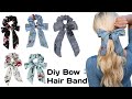 Zakolka yasash, DIY Bow Scrunchies | Easy Bow Scrunchie Tutorial |Zakolkalar yasash, #mk #tutorial