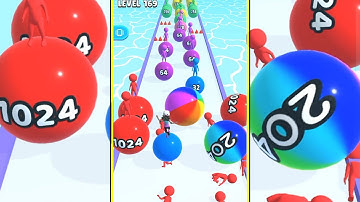 Dennis & Gnasher: 2048 BallRun | Noob vs Pro vs Hacker in 2048 ball run Cross the highest All Levels