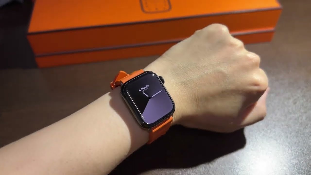 Apple Watch Hermès series9 キリムシンプルトゥール オレンジ 開封