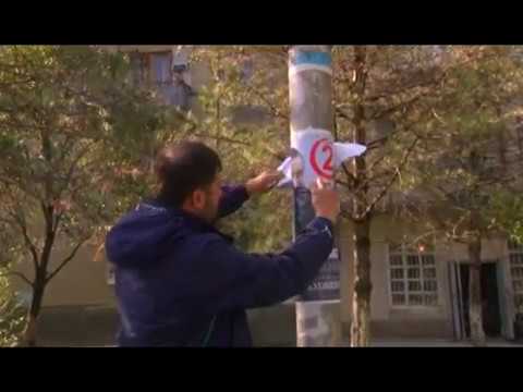 ფოთში ევროპული საქართველოს კანდიდატის პლაკატების დაზიანებას აპროტესტებენ 8 10 18