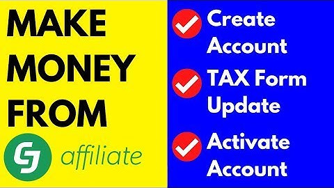 How to update CJ Tax Form  CJ Account  Commission Junction Affiliate Program  CJ Affiliate sign Up