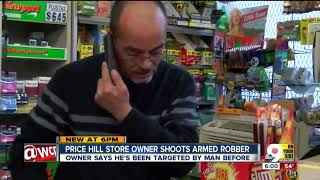 Store owner tells why he shot armed robber this time