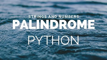 Python Program to Check a String and Number is Palindrome Or Not
