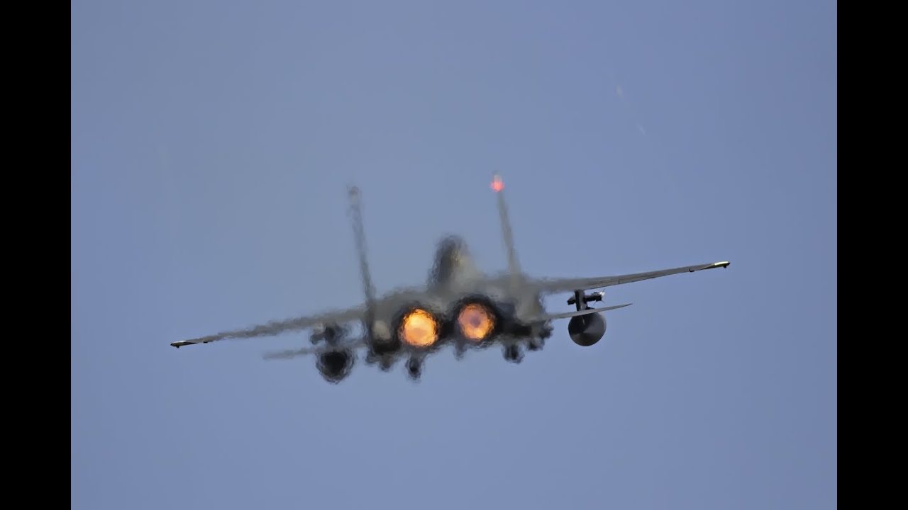 F15E USAF & F16C/D PLF @32BLot [Pure engine sound!] - YouTube