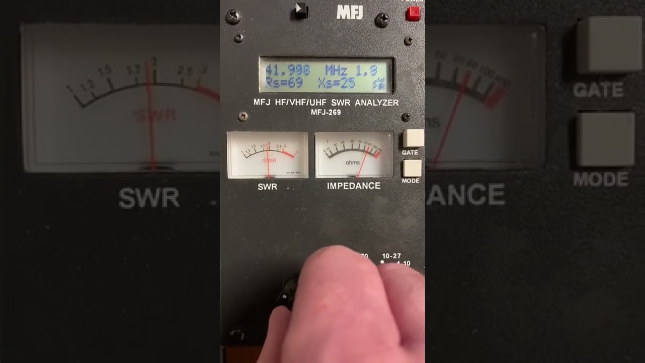 40m delta loop with 75ohm coax stub on analyzer. 26.6ft stub per VF