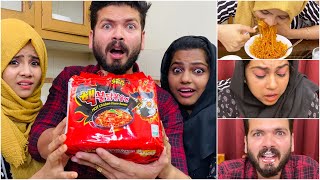 വേണ്ടായിരുന്ന് 🥵 | 2x Spicy Noodles Challenge | Mashura | Basheer Bashi | Suhana