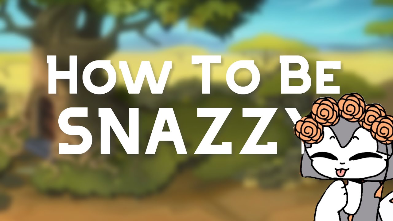 How To Be SNAZZY in Animal Jam Some tea was spilled YouTube