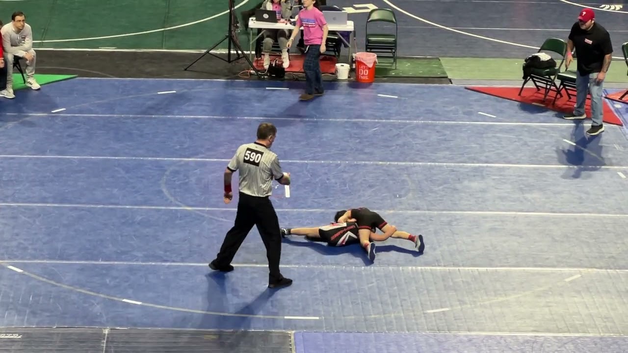 Emmett’s first match at NJ states W