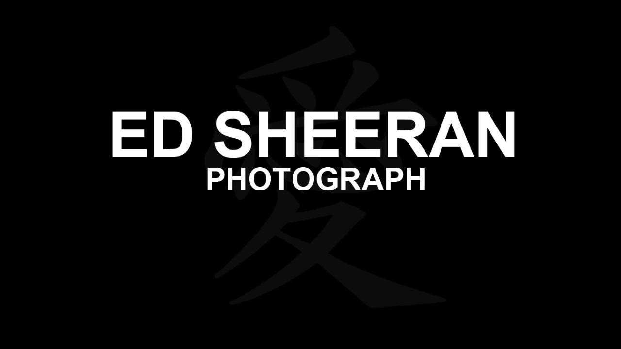 instrumental christian music Ed Sheeran - Photograph (Piano / Keyboard Instrumental)