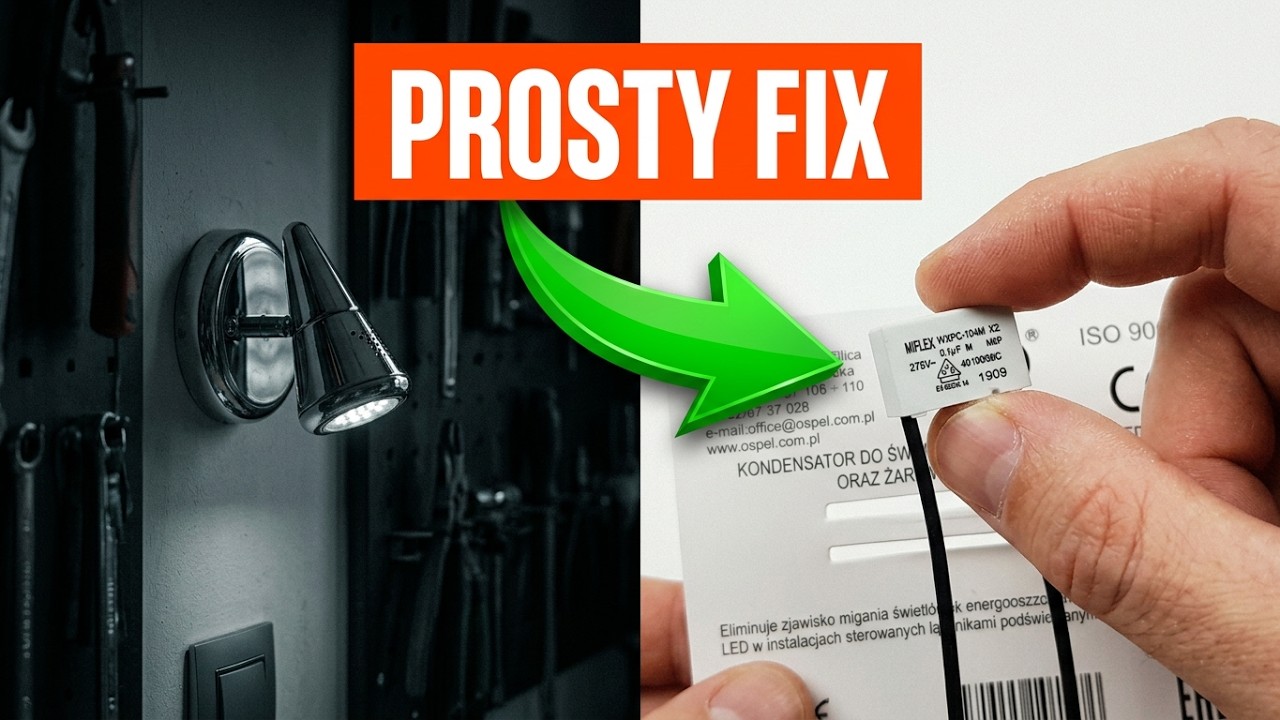Lampa LED po wyłączeniu łącznika świeci nadal? Zobacz jak prosto możesz to naprawić.