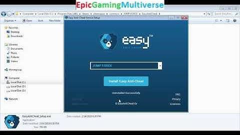 Tutorial For How To Uninstall Easy Anti-cheat For Jump Force On The PC