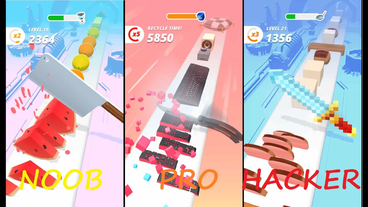 NOOB vs PRO vs HACKER - Perfect Slices