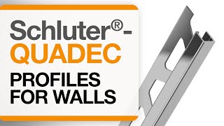 How to install tile edge trim on walls: Schluter®-QUADEC profile