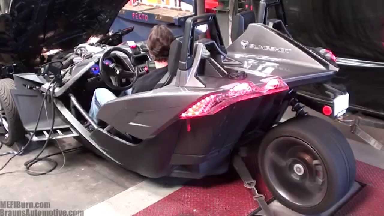 Dyno testing 2015 Polaris Slingshot at Braun’s YouTube