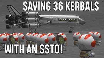 Mun rescue with a 38 Seat SSTO!