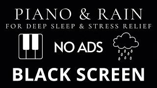 Sleep in Minutes 🌙 Gentle Piano & Soft Rain | No Ads Black Screen for Deep Sleep & Stress Relief screenshot 4