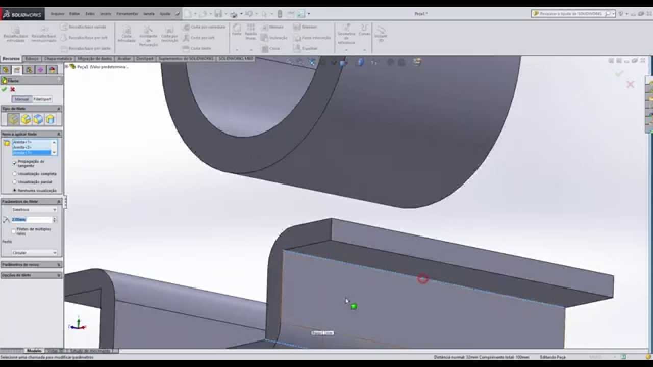 Tutorial SolidWorks 2015 - Exercício 2 - YouTube