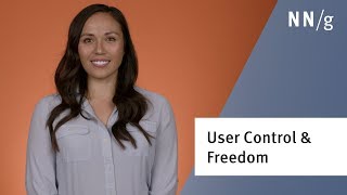 usability heuristic 3: user control & freedom