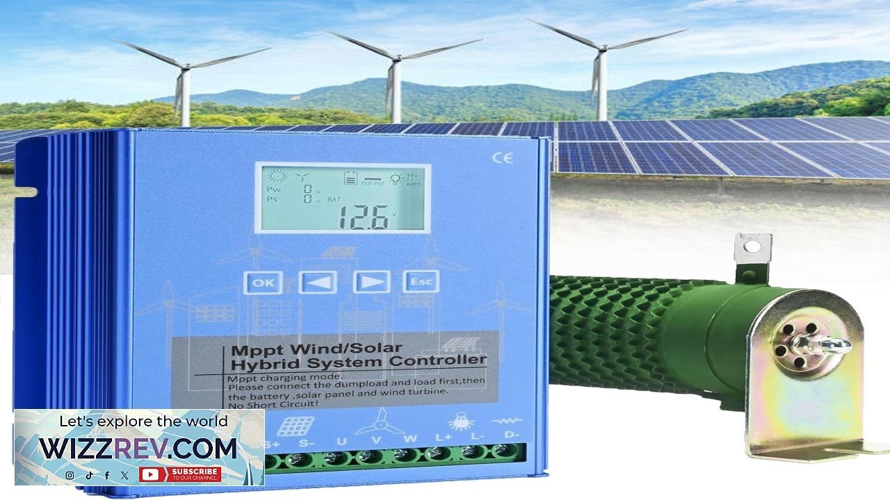 20000 Вт ветросолнечный гибридный MPPT-контроллер заряда с функцией сброса нагрузки 10000 Вт ветр...