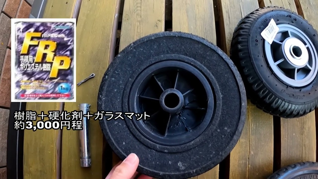 【キャンピングトレーラー】ADRIA Adora ジャッキホイール交換