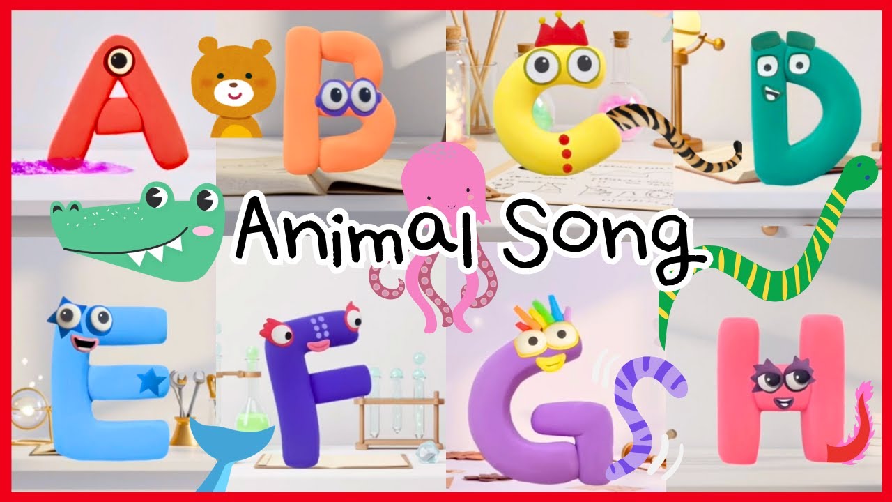 Песня про животных ABC | Учим алфавит с животными | Фонетическая песня для детей | Подпеваем