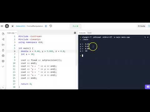 C++ Format Manipulators - setw and setprecision