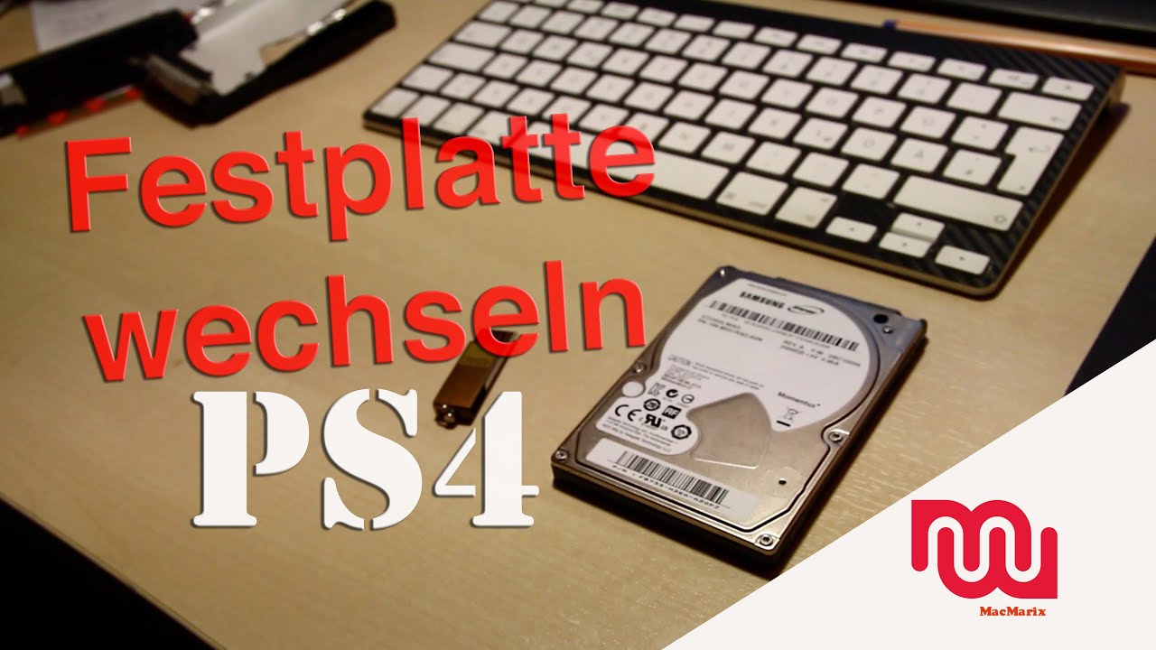 How To Festplatte tauschen Playstation 4 YouTube