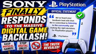 Sony PlayStation FINALLY Responds to the Massive Digital Game Backlash!