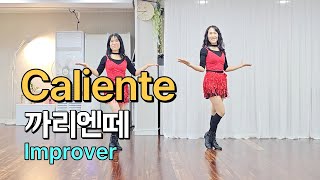 Caliente Line Dance | Improver | 까리엔떼 라인댄스 | 진현숙Linedance | 라인댄스와 함께 오늘도 건행💙