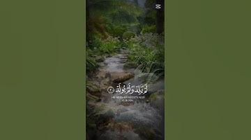 سورة الاخلاص القران الكريم بصوت جميل #القرآن_الكريم #المصحف #اكسبلور