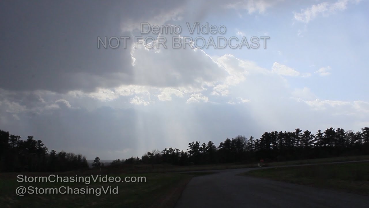 Rice Lake, WI Thunderstorm & Rainbow 5/3/2016