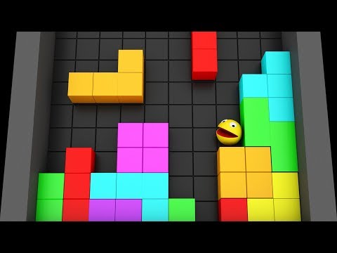 Pacman 3D in Tetris