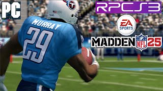 PS3 Madden NFL 25 on PC HD RPCS3 emulator gameplay