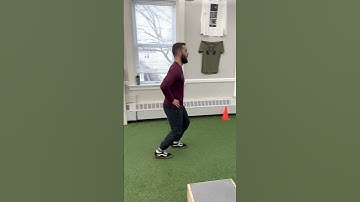 Backward Split Stance Pogo Leap