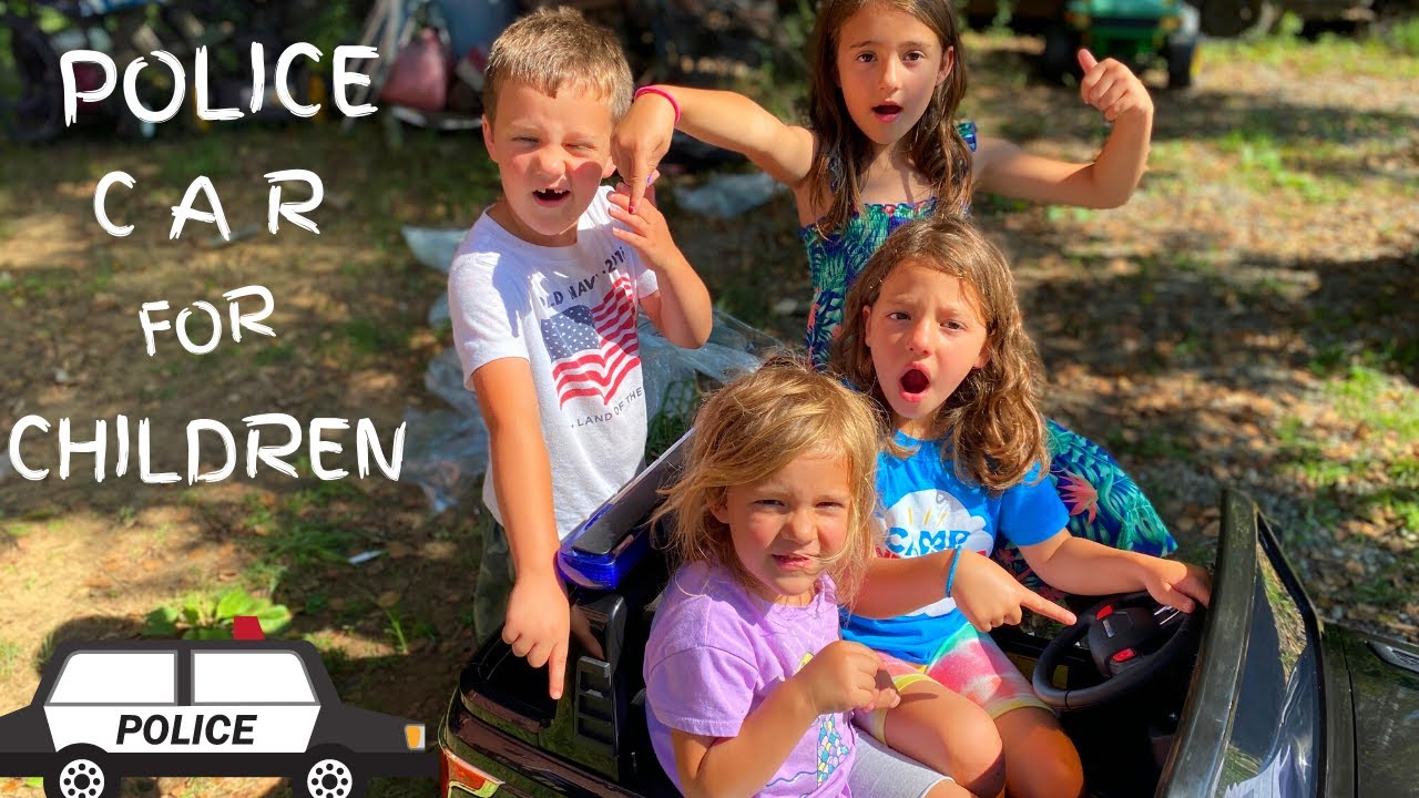 Police Car For Children Two Seater 12 V Unboxing Assembly to Ride On Blazin Wheels