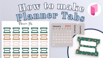 How to make easy Planner Tabs on Planify Pro - Personal and Commercial Use