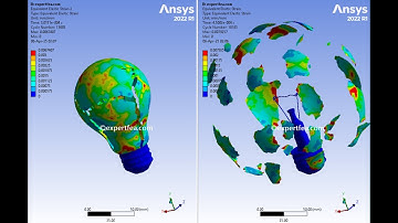 FEA Simulation of Bursting a Light Bulb Due to Excessive Pressure - ANSYS WB Explicit Dynamics